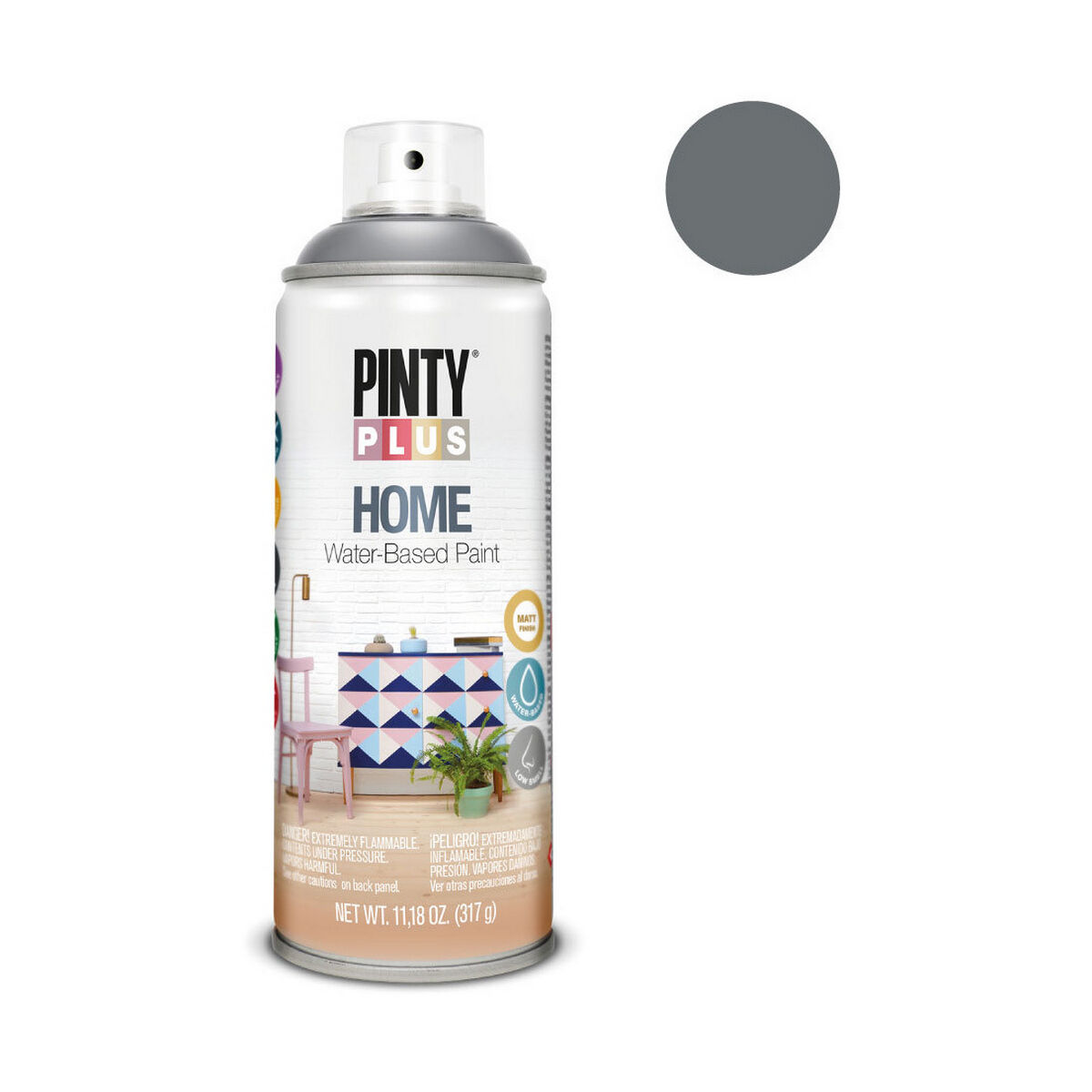 Boja u spreju Pintyplus Home HM418 400 ml Thundercloud Grey